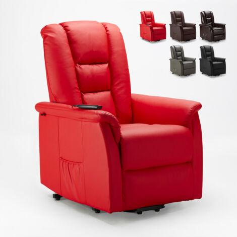 Fauteuil de relaxation inclinable en simili-cuir design Joanna Fix