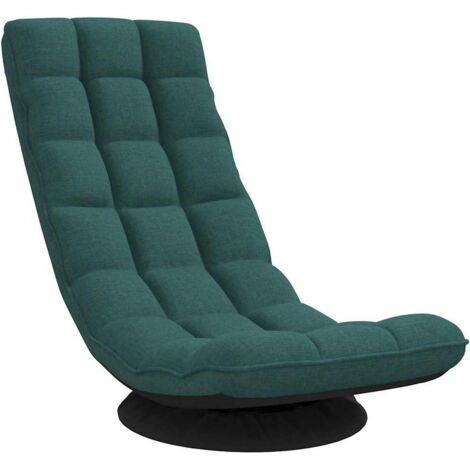 Fauteuil de relaxation,Fauteuil de sol pivotant vert foncé 70x51x79 cm tissu CFW16507