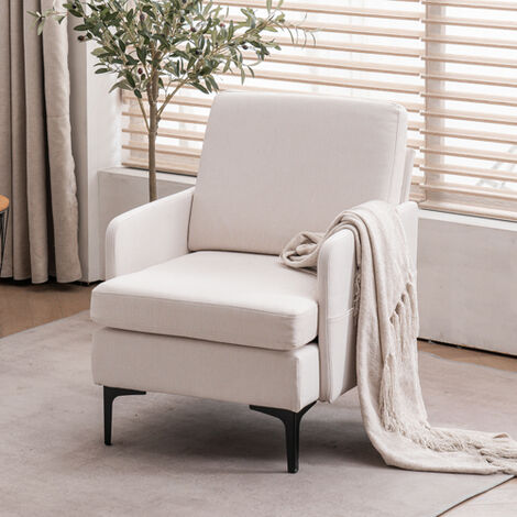 Fauteuil de salon 79×68×88 cm, fauteuil d'appoint confortable pour chambre à coucher, salon, chambre d'amis-Multicolore