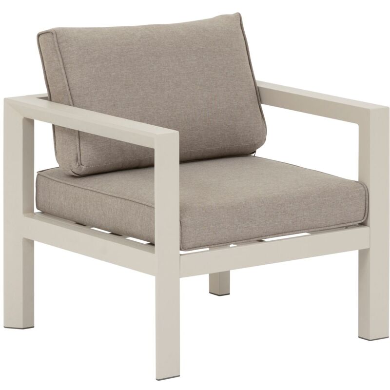 Fauteuil de salon de jardin en aluminium Evasion