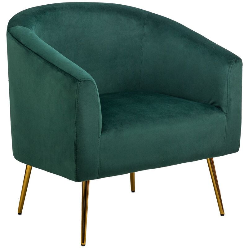 Nordlys - Fauteuil de Salon Scandinave Design Pieds Metal