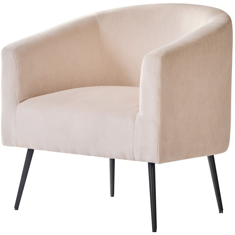 Nordlys - Fauteuil de Salon Scandinave Design Pieds Metal
