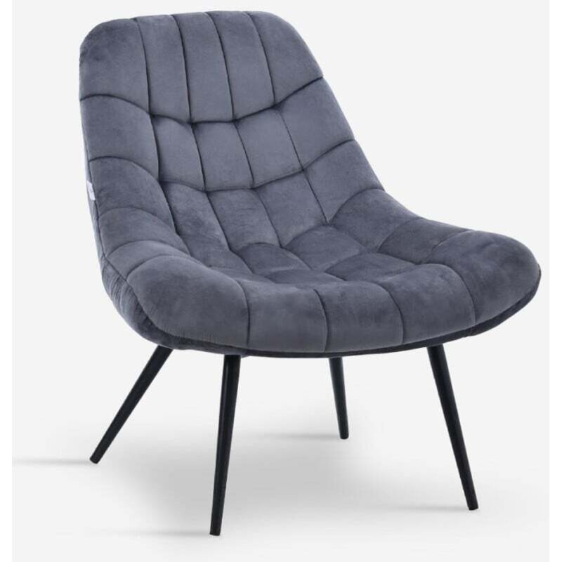 Ahd Amazing Home Design – Fauteuil relax en velours gris foncé – Assise large rembourrée – Structure en bois durable – Dimensions 52x59x82,5 cm Ahd Amazing Home Design – Fauteuil relax en velours gris foncé – Assise large rembourrée – Structure en bois durable – Dimensions 52x59x82,5 cm