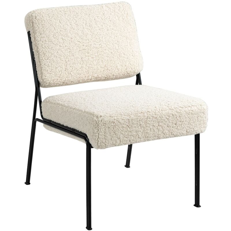 Nordlys - Fauteuil de Salon Scandinave Design Pieds Metal