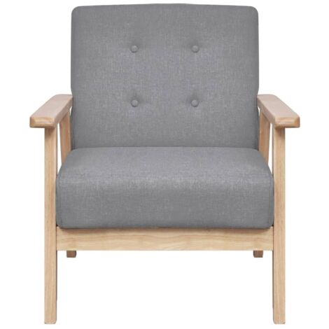 Fauteuil de Salon,Chaise,Fauteuil gris foncé tissu CFW895375