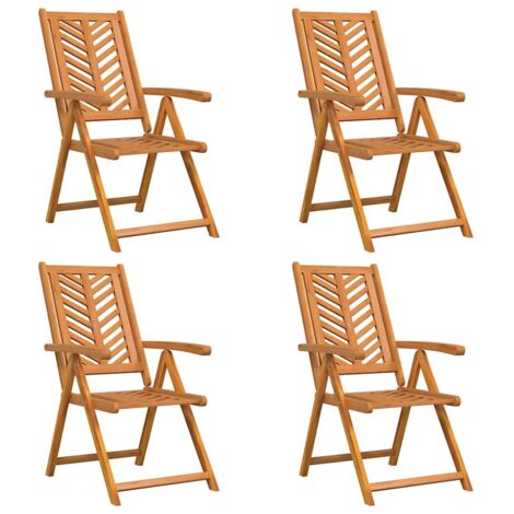 Fauteuil de Salon,Chaise,Fauteuil inclinable 4 pcs Marron 57 x 71 x 90cm bois CFW475854