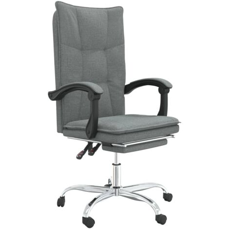 Fauteuil de Salon，Chaise，Fauteuil inclinable de bureau Gris foncé Tissu CFW600934