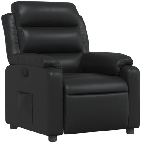 Fauteuil de Salon，Chaise，Fauteuil inclinable Noir Similicuir CFW346033