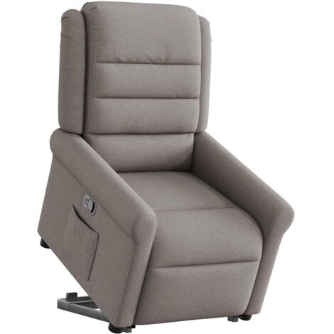 Fauteuil de Salon，Chaise，Fauteuil inclinable taupe tissu CFW410083