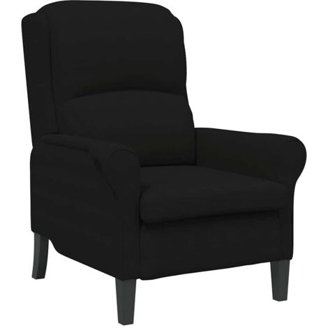 Fauteuil de Salon，Chaise，Fauteuil Noir 76 x 94 x 102 cm Microfibre CFW176932