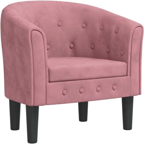 Fauteuil de Salon，Chaise，Fauteuil rose velours CFW873178