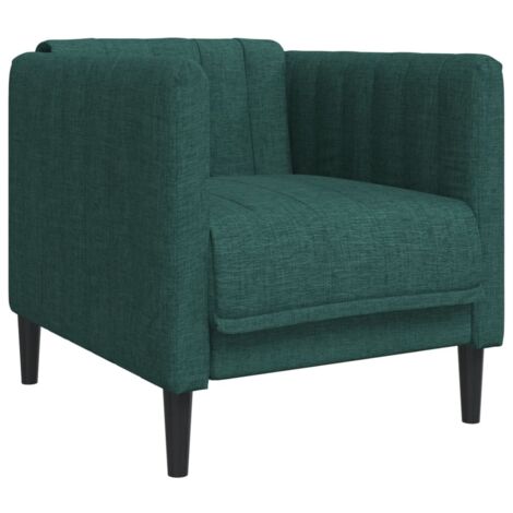 Fauteuil de Salon,Chaise,Fauteuil vert foncé tissu CFW266781