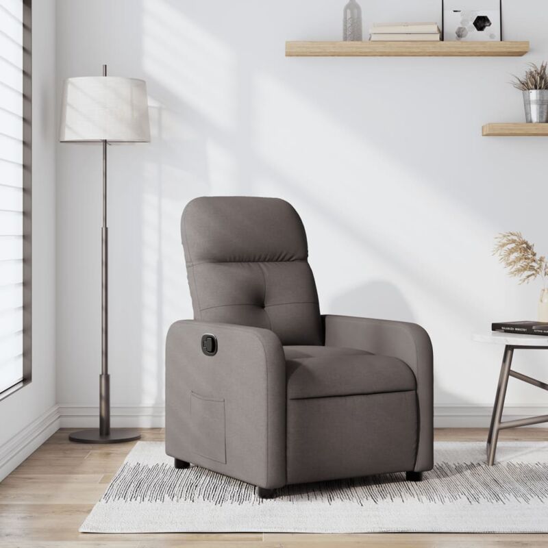 Design In - Fauteuil de Salon,Fauteuil inclinable Taupe Tissu CFW10416