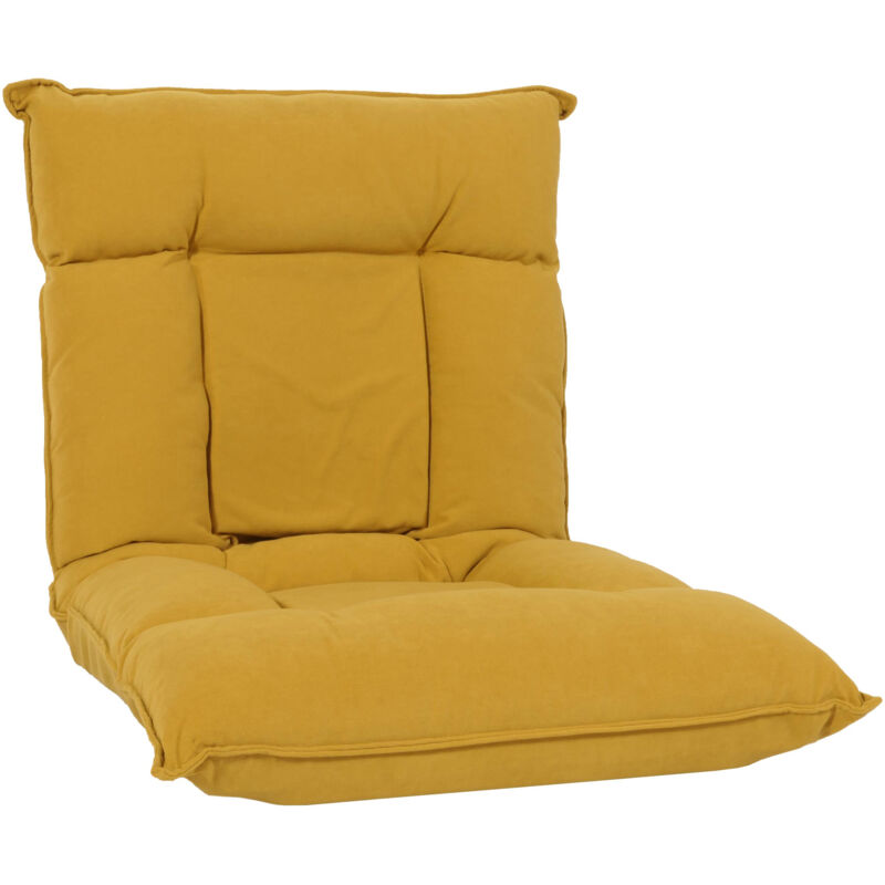 HHG - Fauteuil de sol 909, fauteuil de relaxation Coussin de sol Canapé de sol Fauteuil pliant 6 positions de relaxation, structure stable en velours