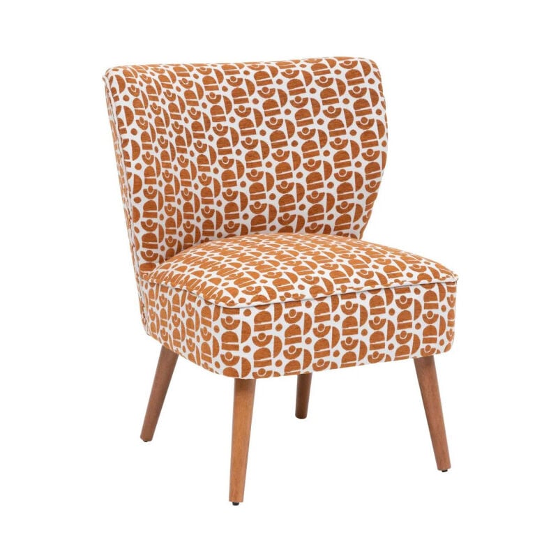 Atmosphera - Fauteuil Design à Motifs 'Chiara' 80cm Ambre