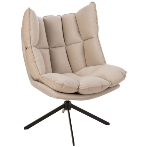 Fauteuil Design Avec Coussin "Relax" 92cm Beige