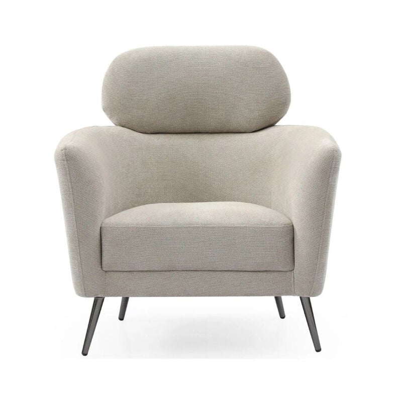 Paris Prix - Fauteuil Design 'Damien' 86cm Beige