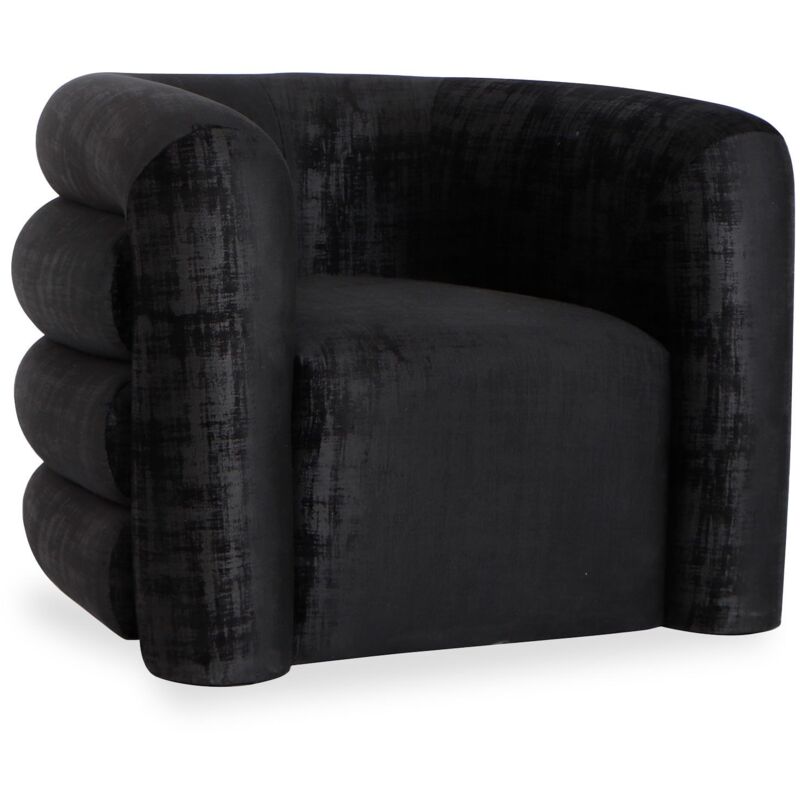 Fauteuil design Dossipa Tissu texturé Noir