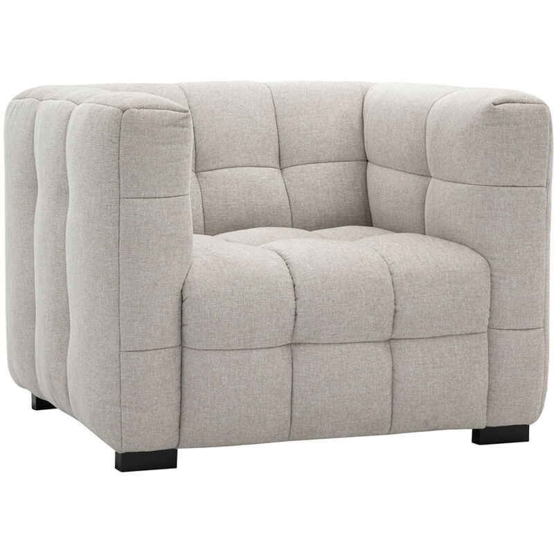 Miliboo - Fauteuil design en tissu effet velours texturé beige corto Miliboo - Fauteuil design en tissu effet velours texturé beige corto