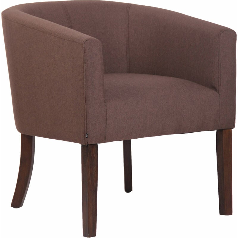 Légant fauteuil de design avec des jambes en bois foncé différentes couleurs colore : marron