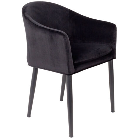 Fauteuil design, Fauteuil tissu Catelyn - Boite à design Noir en Fabric, BOITE A DESIGN
