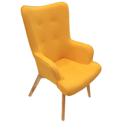 Fauteuil Design "Helsinki" 100cm Jaune