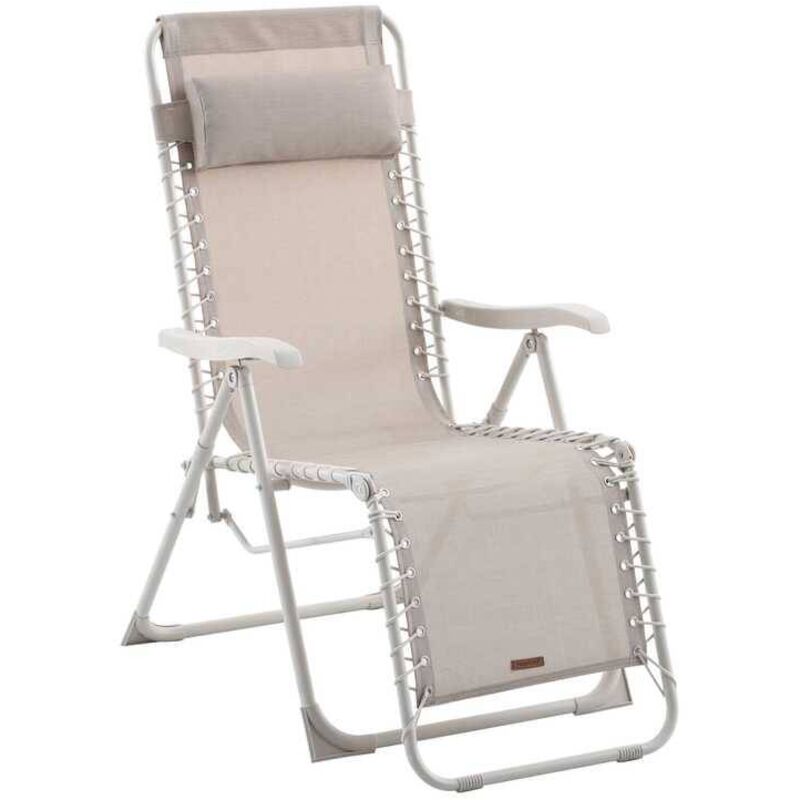 Fauteuil de jardin Silos beige lin - Hespéride