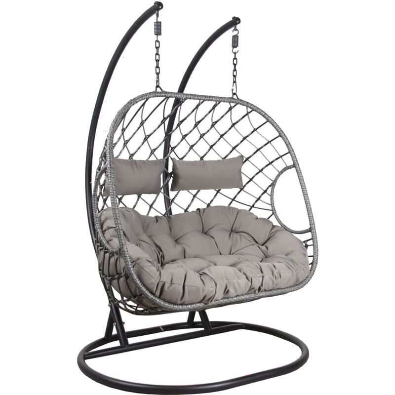 Fauteuil double suspendu en polyrésine