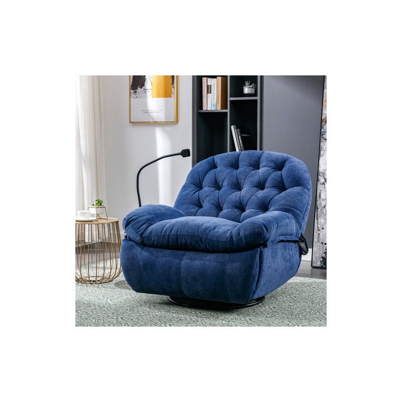 Fauteuil de relaxation 360 électrique polaire Teddy, fauteuil pour personne agée avec fonction inclinable,massage, chaleur, et télécommande, nouveau