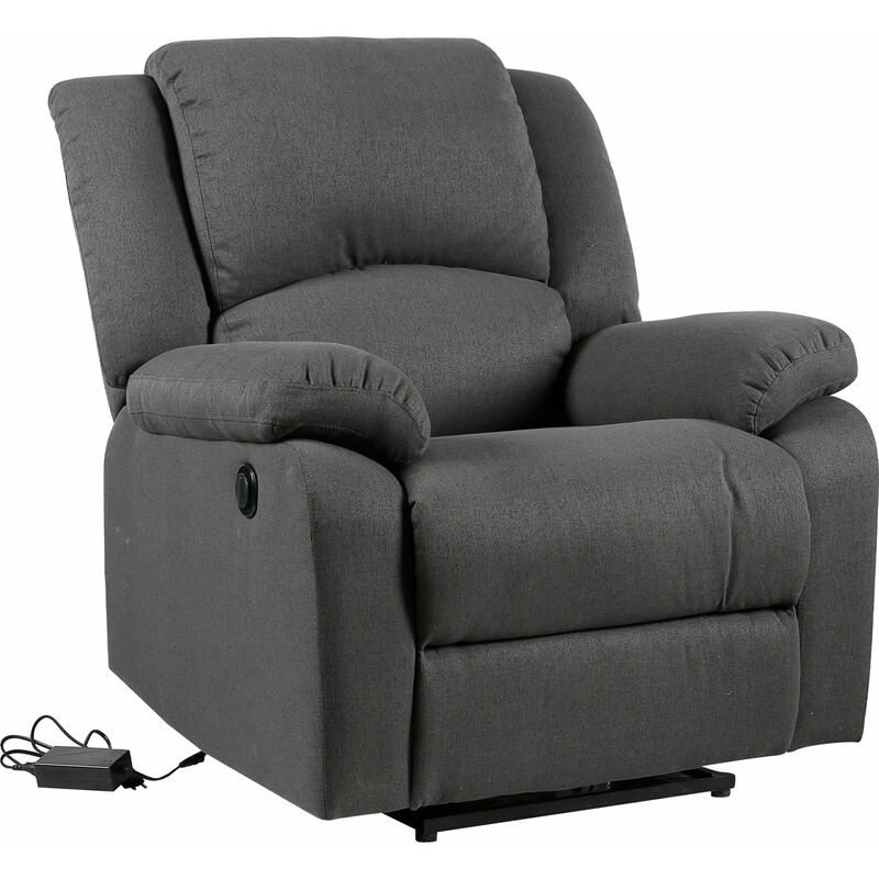 Happy Garden - Fauteuil électrique inclinable cloud gris anthracite