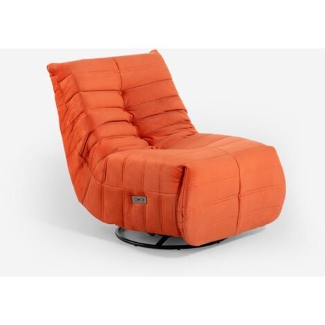 LE ROI DU RELAX Fauteuil électrique relax design moderne inclinable chargeur USB Sara