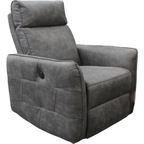 Fauteuil électrique relax gris anthracite Lito