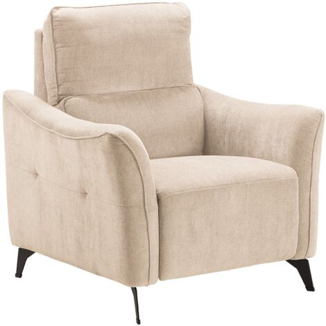 Fauteuil Electrique Tissu Waterproof Beige - BURGOS