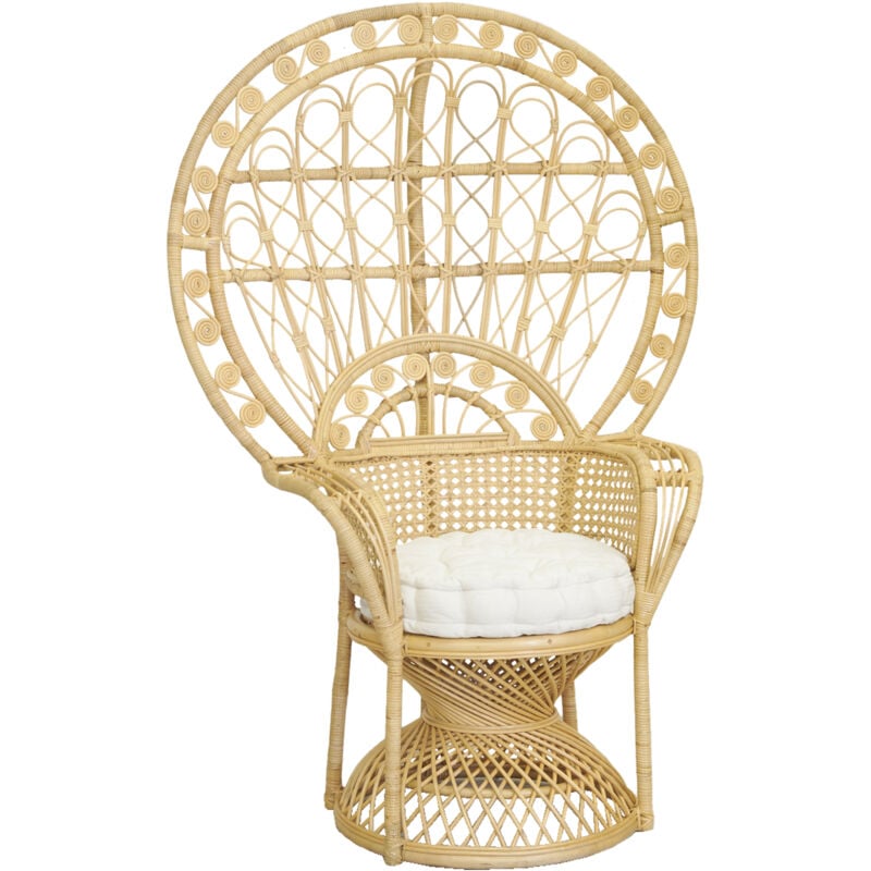 Aubry Gaspard - Fauteuil Emmanuelle en rotin 2