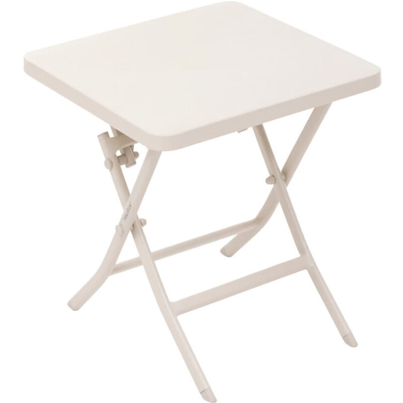 Table d'appoint carrée pliante Greensboro Argile - 40 x 40 cm - Hespéride