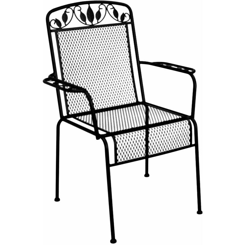 Salone Srl - fauteuil en acier mango 67x56x93H cm