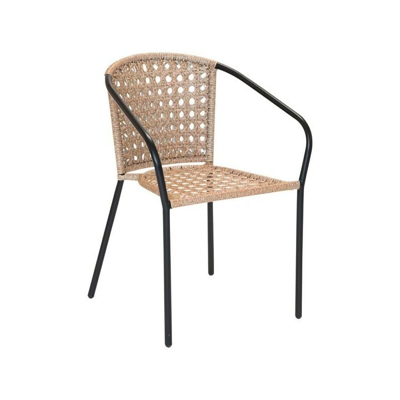 jardiline - fauteuil jardin cocos résine 66x55x78cm