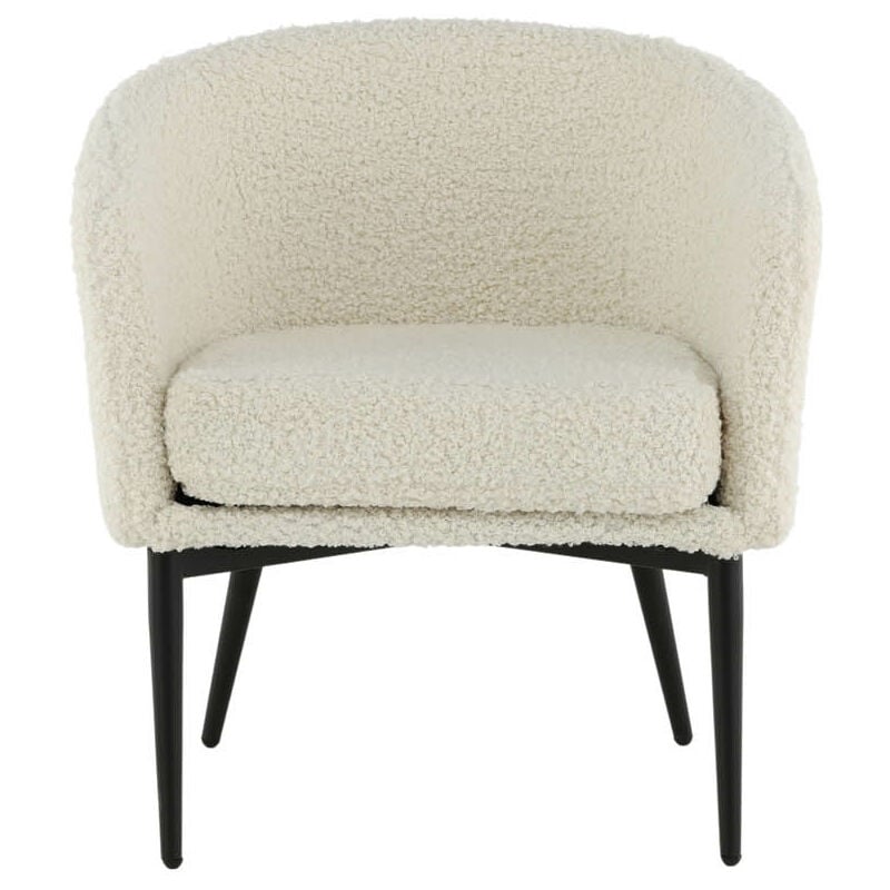 Fluffy fauteuil ours en peluche blanc.