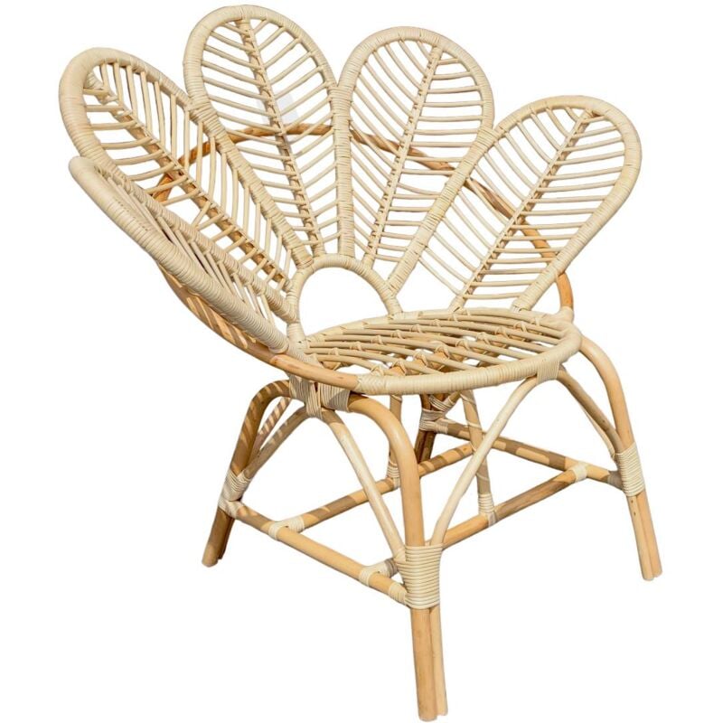 Fauteuil en rotin fleur Rattan