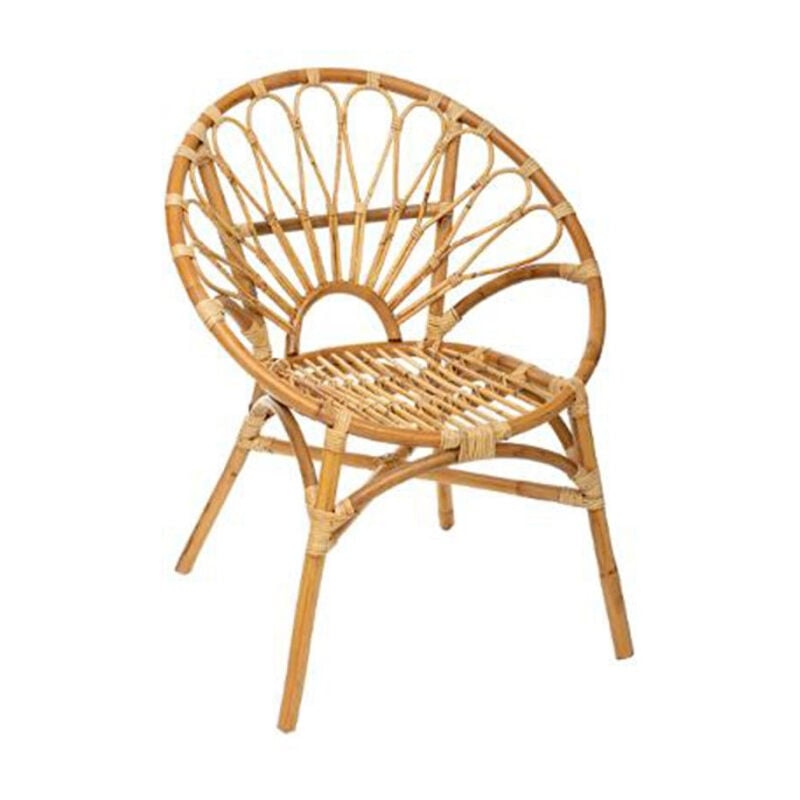 Atmosphera - Fauteuil en Rotin 'Idylle Folk' 84cm Naturel