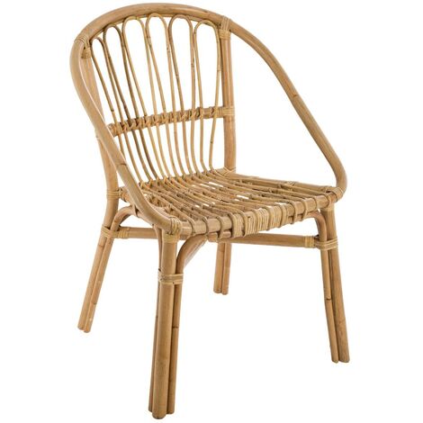 Fauteuil en Rotin Naturel Dream - Atmosphera créateur d'intérieur - Beige