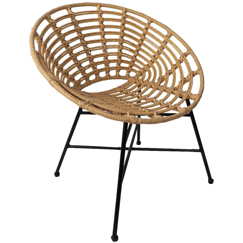 LÚZETE - FAUTEUIL EN ROTIN VOLCANO - Naturel