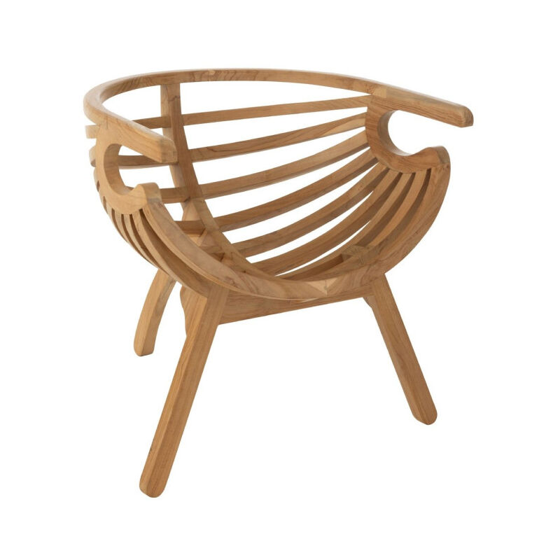 Fauteuil en Teck "Crabe" 70cm Naturel