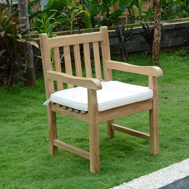 Fauteuil en teck massif Boston