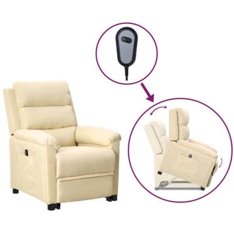 Fauteuil en tissu beige