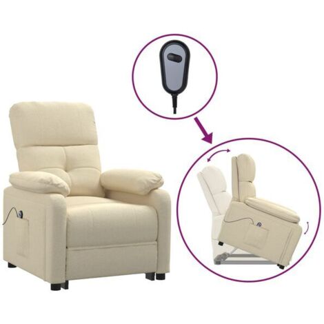 Fauteuil en tissu beige