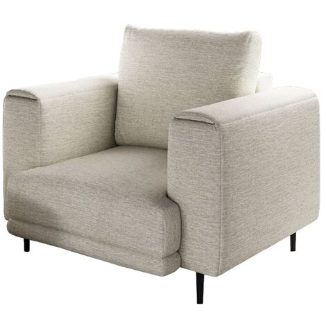 Fauteuil en tissu DAVINA – Élégance moderne et confort au quotidien-Beige clair