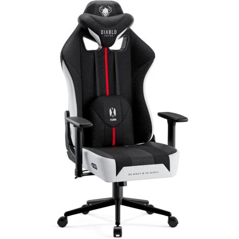 Fauteuil En Tissu Diablo X-Player 2.0 Small, Noir Et Blanc