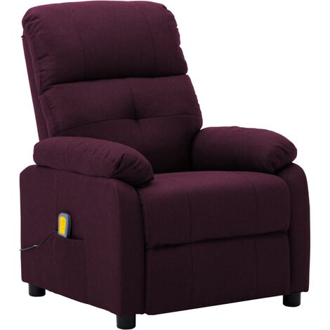 Fauteuil en tissu inclinable élégant et massant diverses couleurs