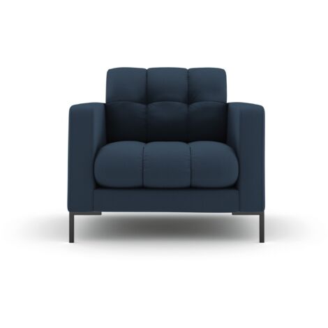 Fauteuil en tissu structurel bleu